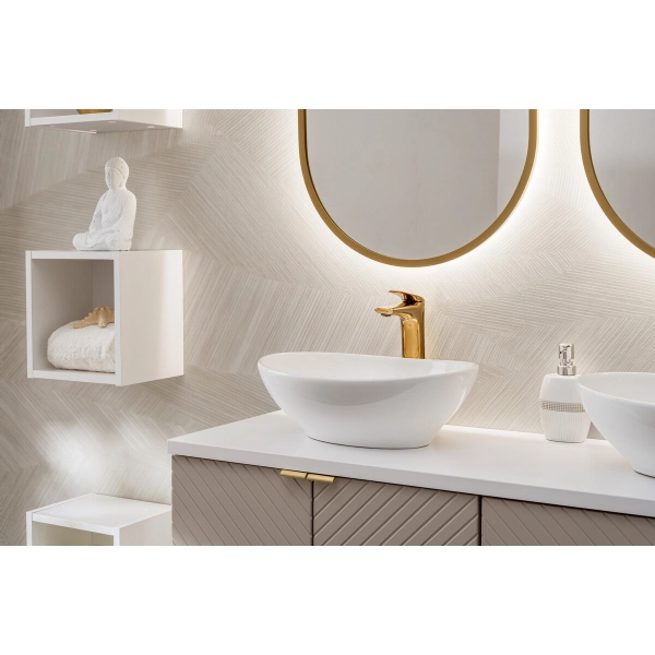 Szafka pod umywalkę 60cm 2 szuflady Kaszmirowy Mat VIVA CASHMERE 82-60-2S, Comad